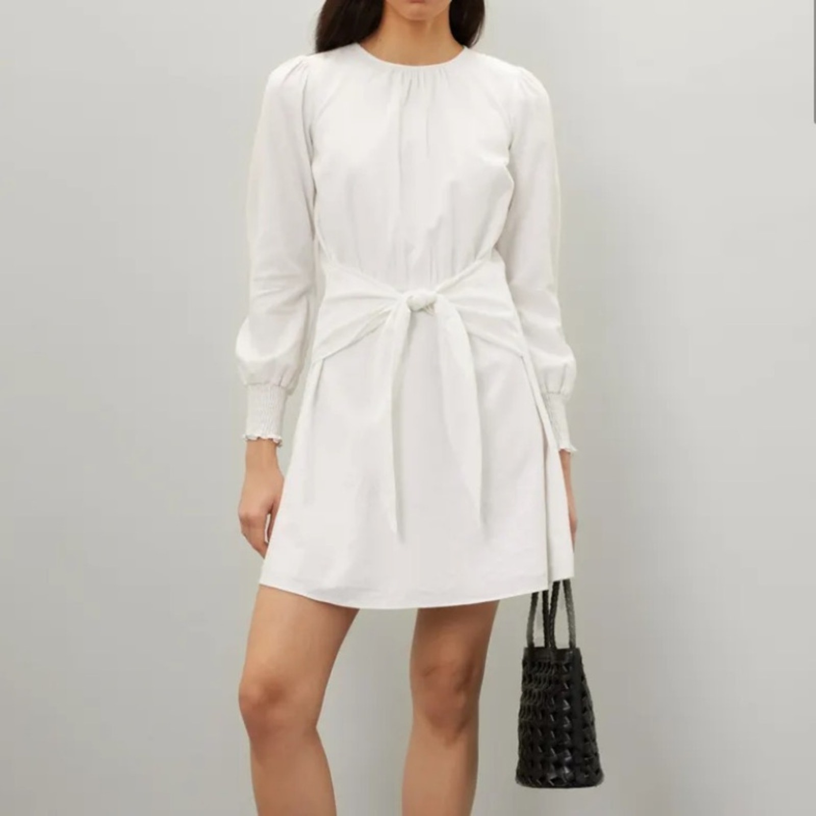 Michael Kors Linen Tie Front Dress Size Extra Small